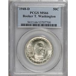 1948-D 50C Booker T. Washington MS66 PCGS