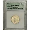 Image 1 : 2001 G$10 Quarter-Ounce Gold Eagle MS70 ICG