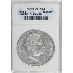 1883 $1 Hawaii Dollar AU55 ANACS