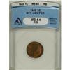 Image 1 : 1945 1C Red and Brown MS64 ANACS