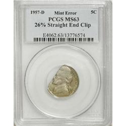 1957-D 5C MS63 PCGS