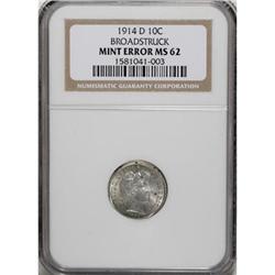 1914-D 10C MS62 NGC