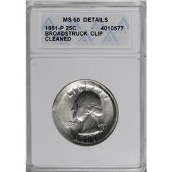 1981-P 25C MS60 ANACS
