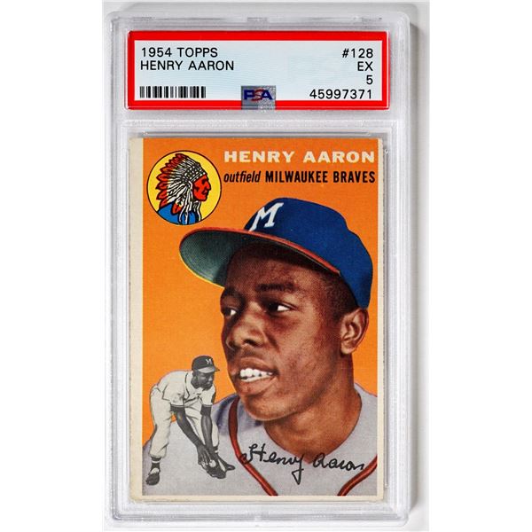 1954 Topps Hank Aaron #128