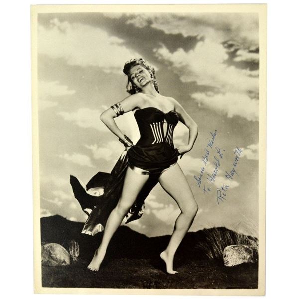 Rita Hayworth signed photo.
