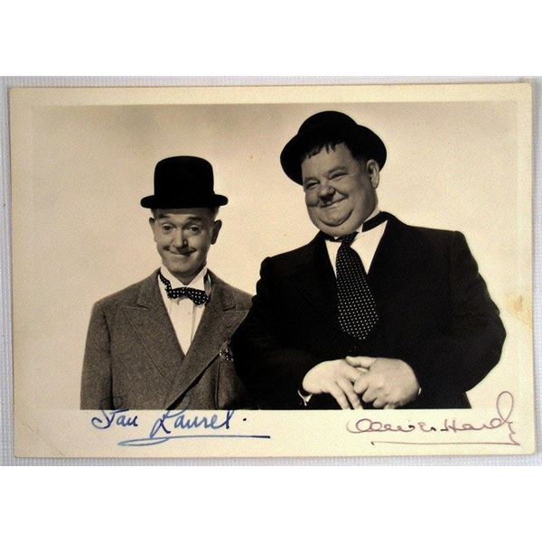 Laurel & Hardy Signed Photo