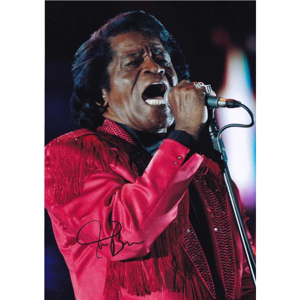 James Brown signed photograph.