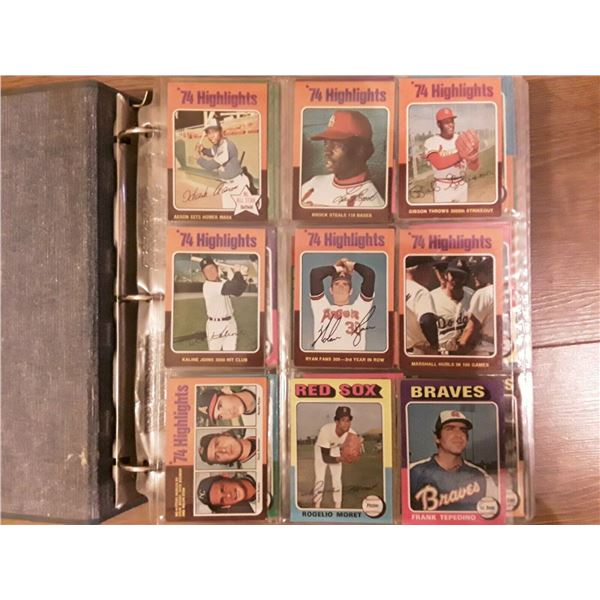 Topps 1975 Complete 660 Baseball Trading Card Set.
