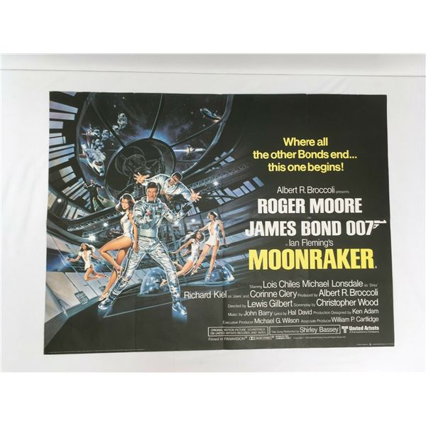 "Moonraker" James Bond Original Film Poster.