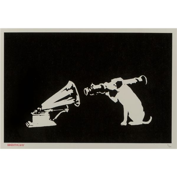 Banksy - HMV 2008 Screenprint.