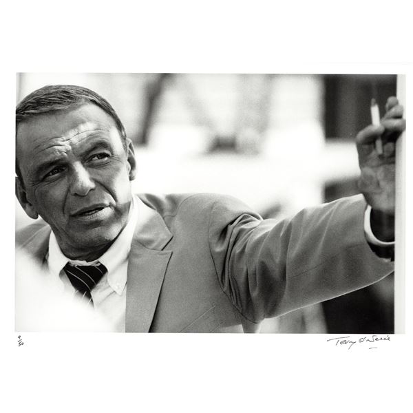 Terry O'Neill - 'Frank Sinatra taking a cigarette break during filming', 1960