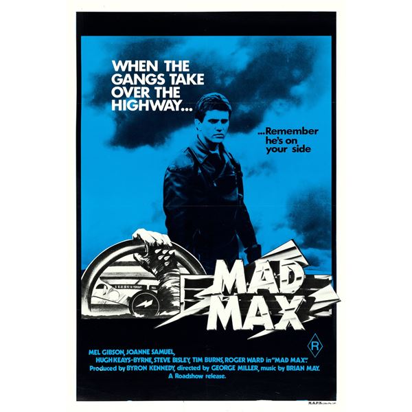 Mad Max (Roadshow Film Distributors, 1980). Australian One Sheet