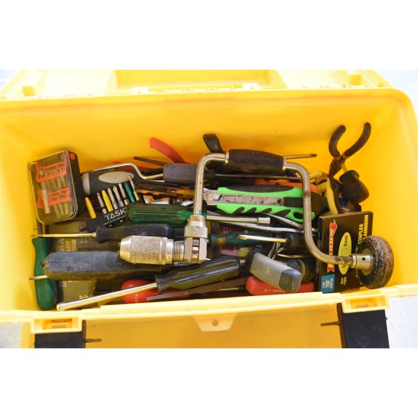 Box Lot Yellow Tool Box
