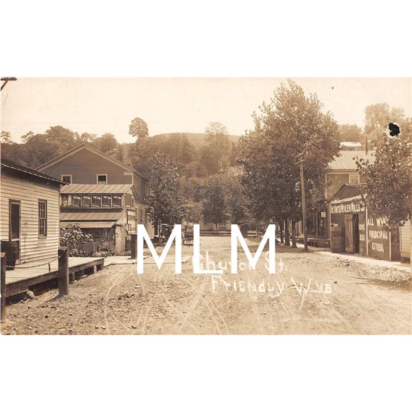 Church St. Friendly West Virginia Photo Street Scene Postcard