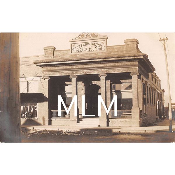 Texico National Bank New Mexico Territorial Photo Postcard