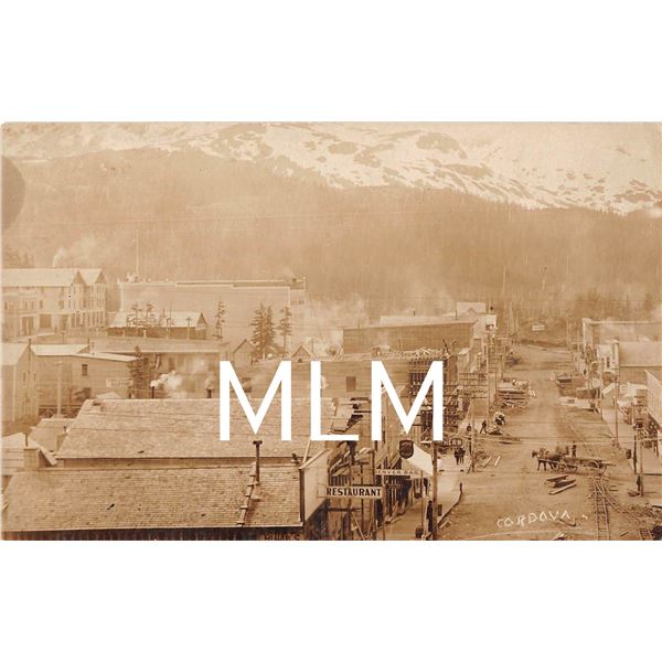 Cordova, Alaska Street Scene Photo Postcard