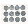 Image 1 : AUSTRALIA 1911-1955 A Lot of 12 Silver 6 Pence Coins Good-Almost Uncirculated.