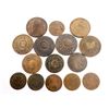 Image 2 : BRAZIL 1829-35 15 pcs EMPIRE & COUNTERMARKED COINAGE 253.7 GRAMS