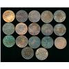 Image 1 : CANADA 1859-1888 Victoria A Lot of 17 Large Cents Good-Fine