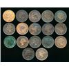 Image 2 : CANADA 1859-1888 Victoria A Lot of 17 Large Cents Good-Fine