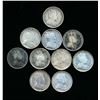 Image 2 : CANADA 1902-1903H A Lot of 10 Edward VII 5 Cent Silver Coins Good-Very Fine
