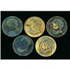 Image 2 : TOKENS A Lot of 5 LC-60 Br-1012 Fine-Very Fine+