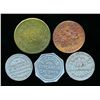 Image 1 : TOKENS A Lot of 5 Mixed Quebec Pieces VF-UNC