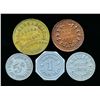 Image 2 : TOKENS A Lot of 5 Mixed Quebec Pieces VF-UNC