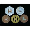 Image 2 : TOKENS A Lot of 5 Hull Electric Co. Pieces