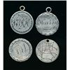 Image 1 : LOVE TOKENS CANADA A Lot of 3 Victorian & 1 Edward 5 Cents Silver Pieces