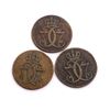 Image 2 : DENMARK 1771 KM# 616.1 One Skilling A Study Group of 3 Pieces all 30 mm. Coins