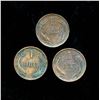 Image 2 : DENMARK CHRISTIAN IX 1874-1878 A 3 Coin Selection of 1 Ore Pieces Fine-Very Fine