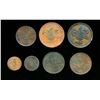 Image 2 : EGYPT ABDUL MEJID AH-1255-1277 A Lot of 7 Mixed Denomminations in Copper Fine-Extra Fine