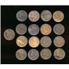 Image 2 : FRANCE Third Republic 1870-1898 A 17 Piece Starter Set of 10 Centimes