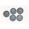 Image 2 : FRANCE 1/2 Franc 1817- 1829 A 5 coin group grading from Fine+ to Very Fine +