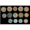 Image 2 : GERMAN STATES BADEN 1817-1870 A 14 Coin Mixed Denominations in Silver and Copper VG-EF