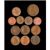 Image 2 : GERMAN STATES SAXONY 1845-1872 A 12 Copper Coins Group of Nice Pieces F-EF