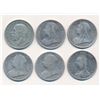 Image 2 : GREAT BRITAIN 1892-1935 A 6 Coin Lot of Half Crowns VG- F+ 82.2 Grams of Silver