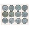 Image 2 : GREAT BRITAIN 1916-1936 A Selection of 12 Half Crowns 168.3 grams of Silver
