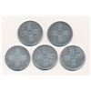 Image 2 : GREAT BRITAIN KM# 746.4 A Final 5 Coin Lot of Florins w/o Die Numbers Good-Fine