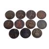 Image 1 : GREAT BRITAIN 1772-1775 Evasion Tokens 11 Pieces Mixed grades