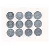 Image 2 : INDIA 1841-1914 A 12 Coin Lot of 2 Annas Good-Very Fine