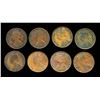 Image 2 : INDIA British 1877-1901 KM# 490 1/4 Anna 8 coins in Very Good to EF