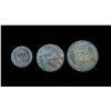 Image 2 : ITALIAN STATES TUSCANY 1830-1836 A 3 Piece Copper Group Fine-Very Fine