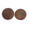 Image 2 : ITALIAN STATES PAPAL STATES 5 BAIOCCHI 1789-1852 A 2 Coin Lot of High Grade Coin