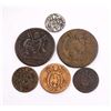 Image 2 : ITALIAN STATES PAPAL STATES 1801-1816 A 6 Coin lot of Silver and Copper Fine-Fine+