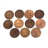 Image 1 : ITALY 1861-1918 An 11 Piece Lot of Large 5 Centesimi Coins Very Good-Very Fine