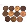 Image 2 : ITALY 1861-1918 An 11 Piece Lot of Large 5 Centesimi Coins Very Good-Very Fine