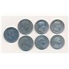 Image 2 : ITALY 1908-1940 A 7 Coin Lot of 2 Lire Silver and Cu-Ni. Pieces Very Good- Very Fine+