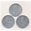 Image 2 : ITALY 1872-1874 KM# 8.3 A 3 Coin Lot of 5 Lire Very Fine